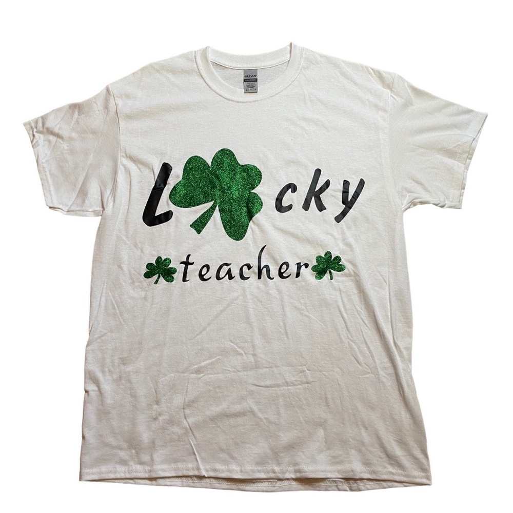 Lucky Teacher St Patrick’s Day short sleeve shirt